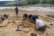 Archeologický výzkum na dně vodní nádrže Mohelno